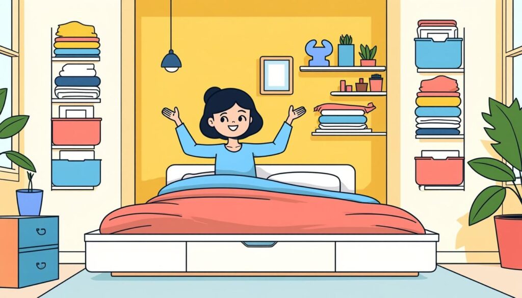 découvrez des astuces ingénieuses pour aménager votre lit et maximiser l’espace dans une petite chambre, alliant confort et fonctionnalité.