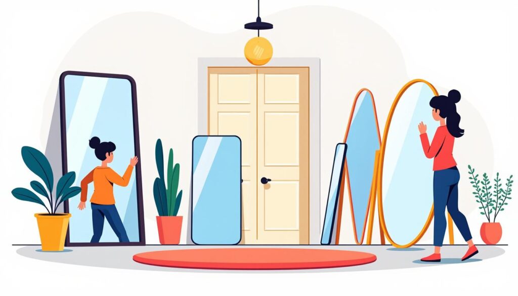 découvrez des astuces ingénieuses utilisant des miroirs pour agrandir visuellement votre entrée et créer un espace lumineux et accueillant.