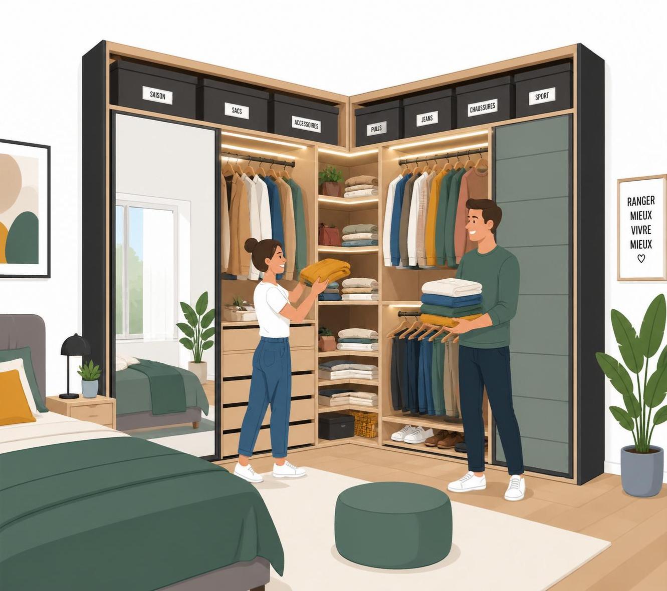 découvrez nos astuces pratiques pour créer un dressing parfait, optimiser chaque centimètre et organiser efficacement votre garde-robe pour un quotidien plus simple et élégant.