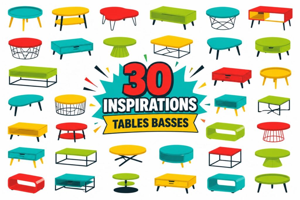 découvrez 30 idées de tables basses de salon tendance, adaptées à tous les styles et budgets pour embellir votre espace de vie avec élégance.