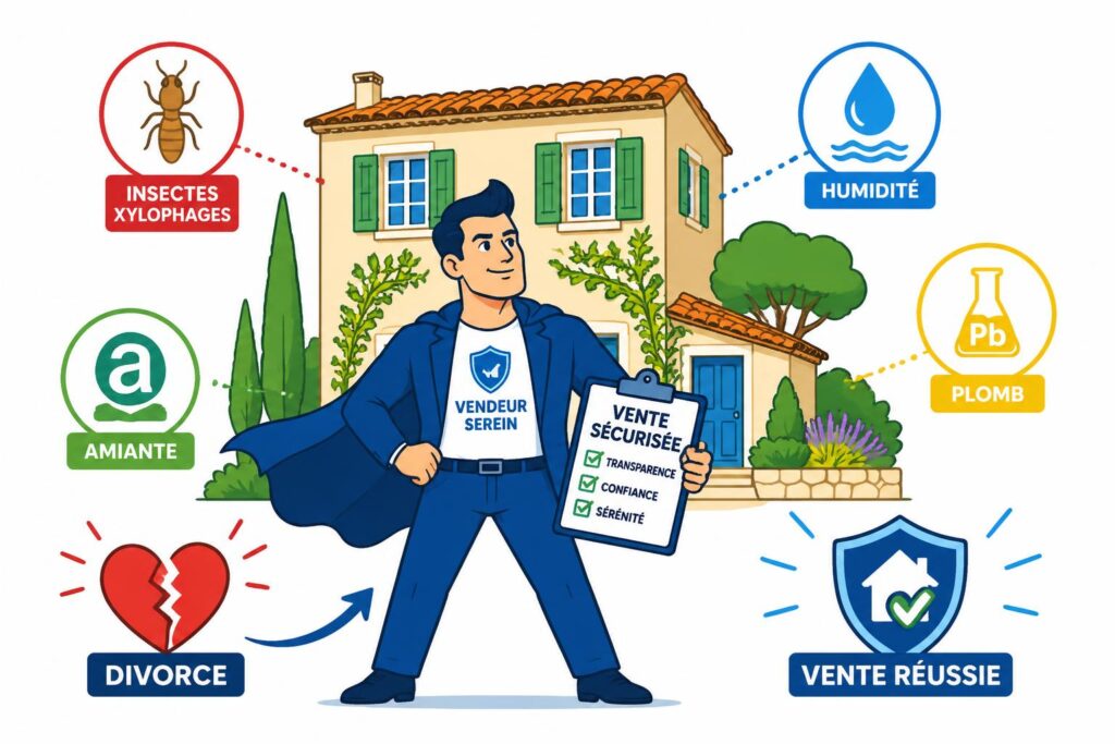 découvrez les diagnostics essentiels concernant les nuisibles et l'humidité à présenter pour vendre rapidement et sereinement une maison dans le var en cas de divorce.