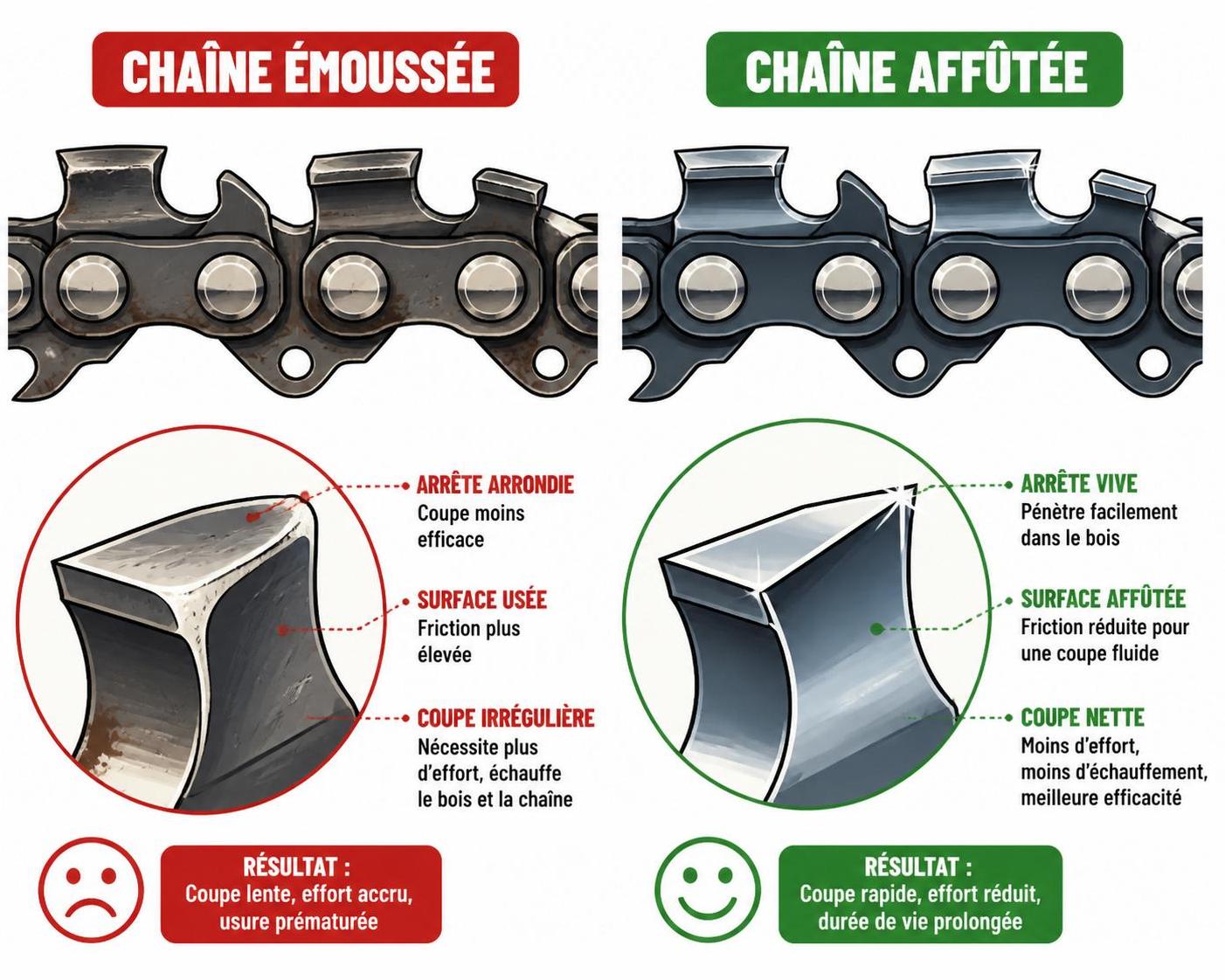 Comment affûter une chaîne de tronçonneuse : entretenir son outil pour gérer les arbres infestés autour de la maison 2 apprenez à affûter la chaîne de votre tronçonneuse pour entretenir efficacement vos arbres infestés et assurer la sécurité autour de votre maison.