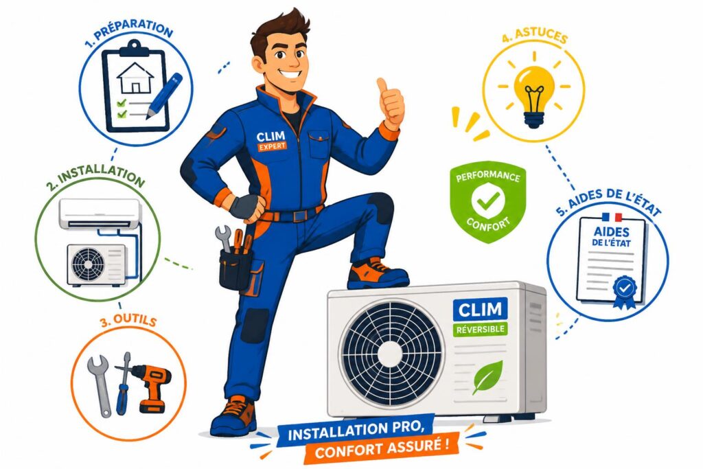 découvrez notre guide ultime pour installer une climatisation réversible : suivez des étapes claires, bénéficiez d'astuces pratiques et informez-vous sur les aides de l'état pour un projet réussi et économique.