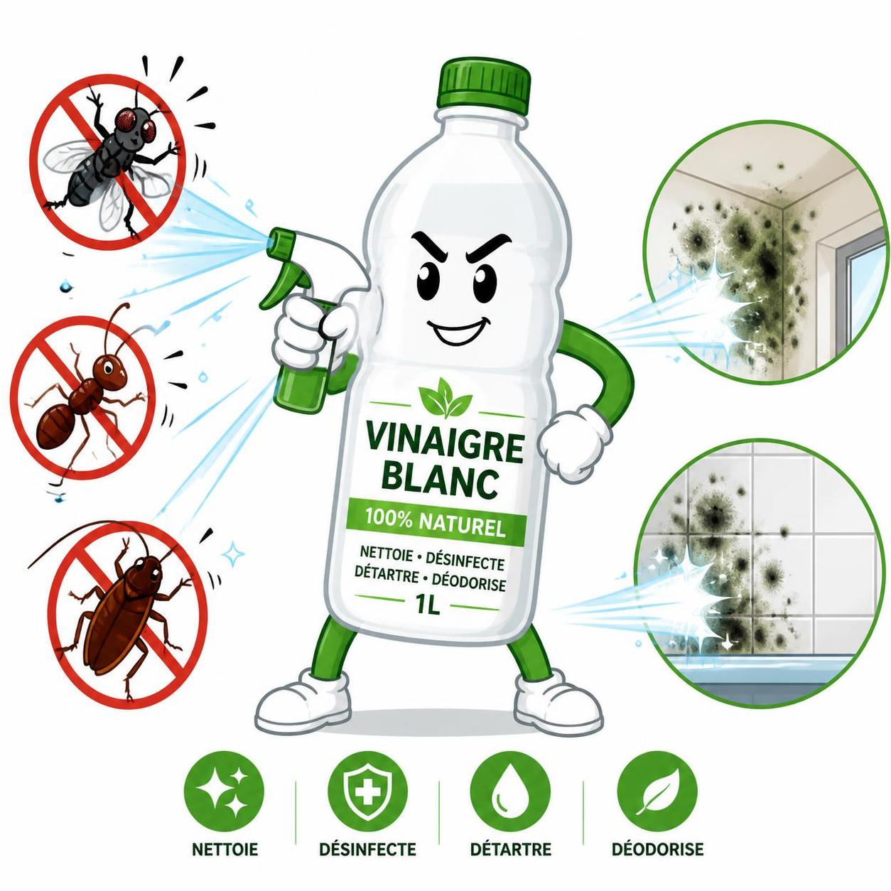 découvrez comment la mère vinaigre agit comme un répulsif naturel puissant pour éloigner les insectes et prévenir les moisissures dans votre maison de manière écologique.