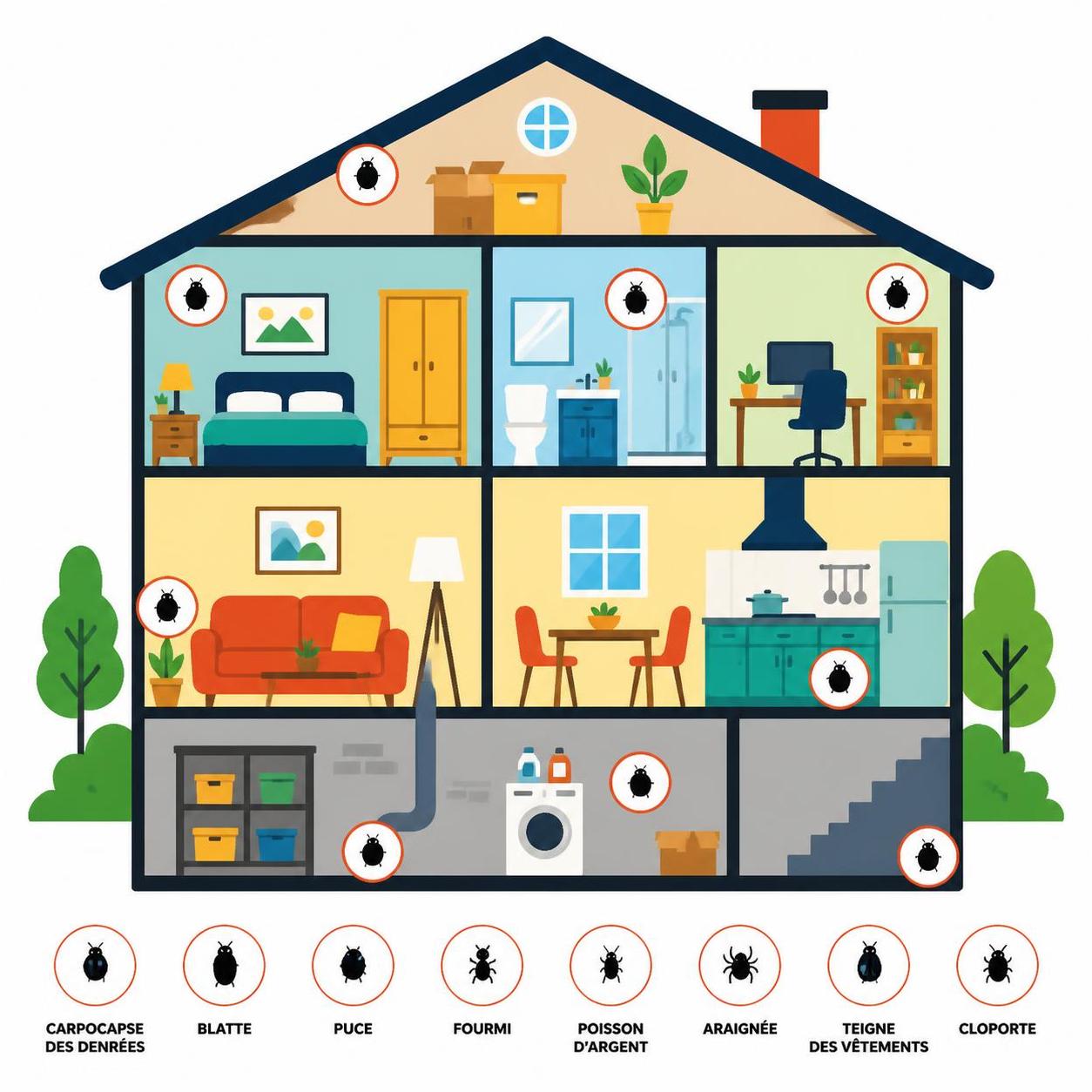 Petit Insecte Noir Rond dans la Maison : Comment l'Identifier et l'Éliminer 2 découvrez comment identifier et éliminer facilement les petits insectes noirs ronds courants dans la maison grâce à nos conseils pratiques et efficaces.
