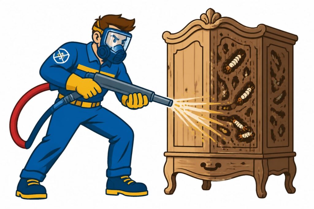 découvrez comment sabler un meuble en détectant les galeries d'insectes xylophages avant de rénover le bois pour garantir une restauration durable et efficace.