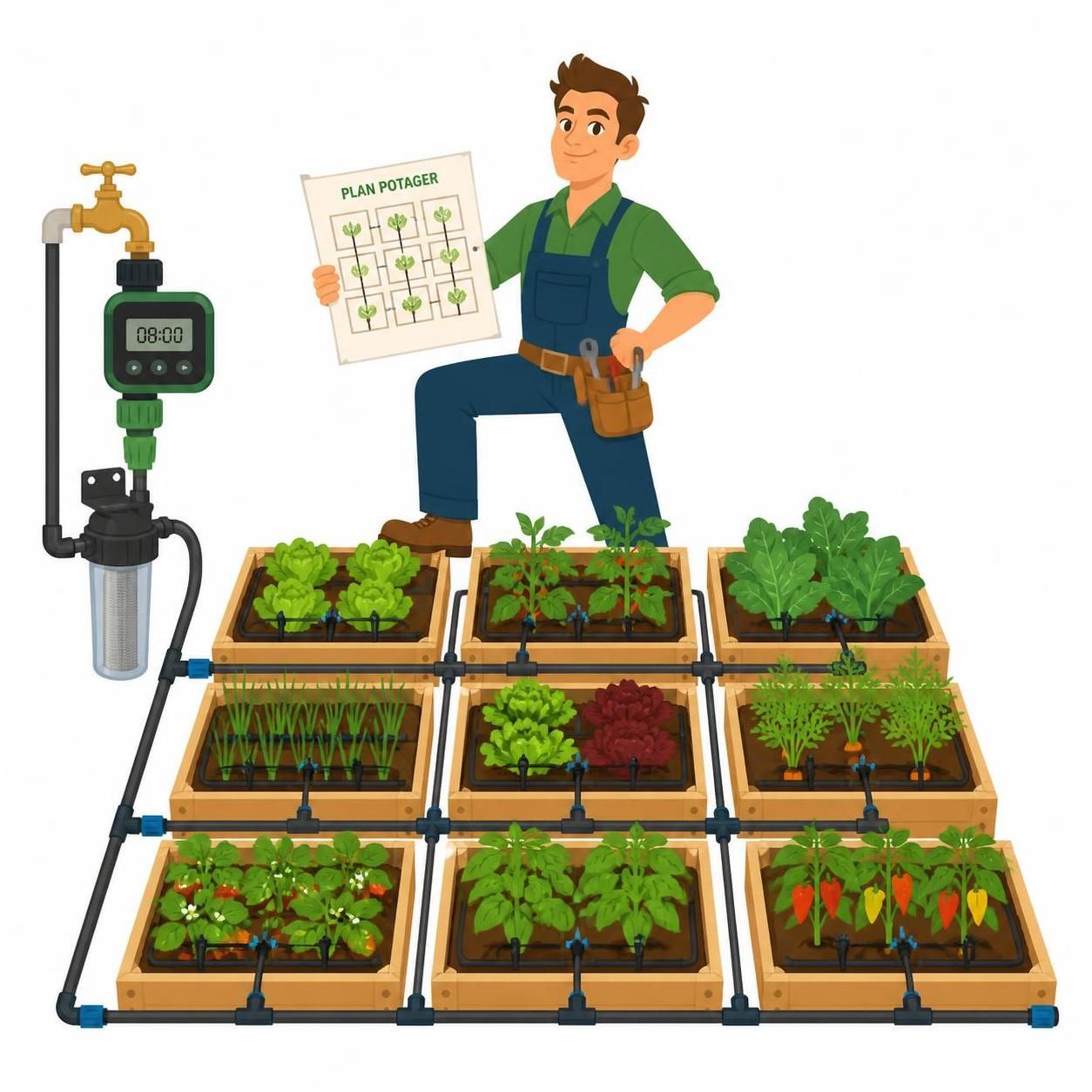 découvrez comment installer un système d'arrosage automatique pour votre potager à petit prix, étape par étape, afin de faciliter l'entretien de vos plantes tout en économisant de l'eau et de l'argent.