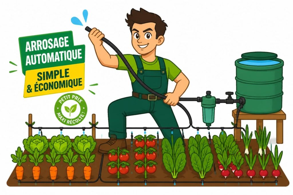 découvrez comment installer un système d'arrosage automatique économique pour votre potager et facilitez l'entretien de vos plantes tout en économisant de l'eau.