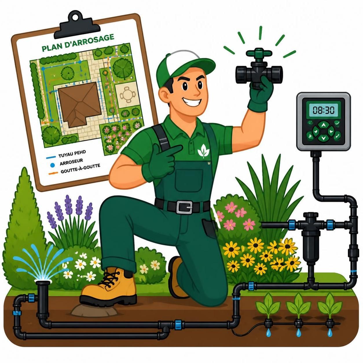 Guide complet pour installer votre arrosage automatique : équipements indispensables et plan détaillé 2 découvrez notre guide complet pour installer votre arrosage automatique : équipements indispensables, conseils pratiques et plan détaillé pour un jardin parfaitement arrosé.