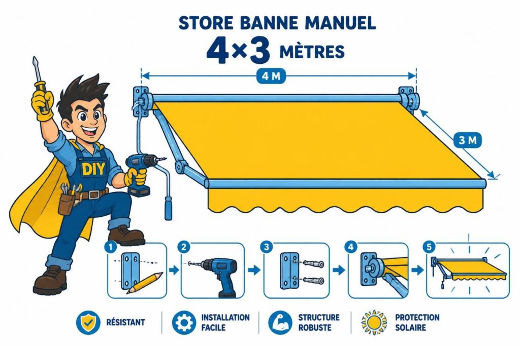 découvrez notre guide complet sur les stores bannes manuels 4×3, avec une sélection de modèles fiables et des conseils pratiques pour une installation diy facile et réussie.
