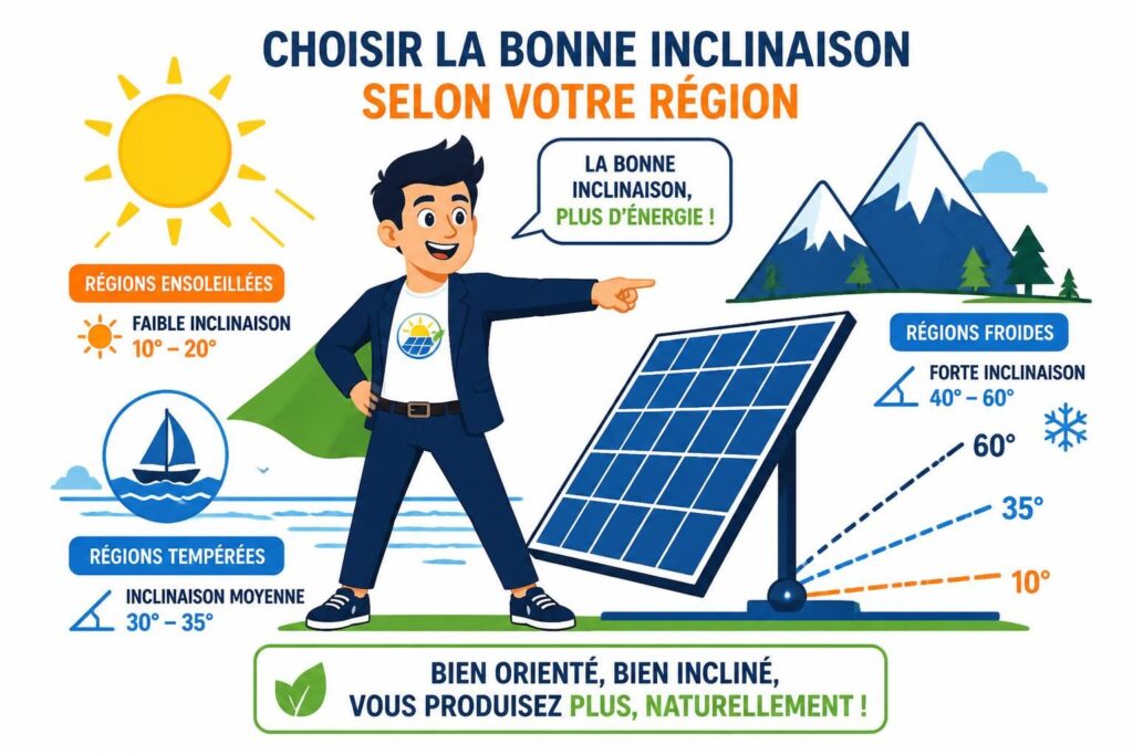 découvrez comment déterminer l'inclinaison idéale de vos panneaux solaires en fonction de votre région pour maximiser leur efficacité et optimiser la production d'énergie.