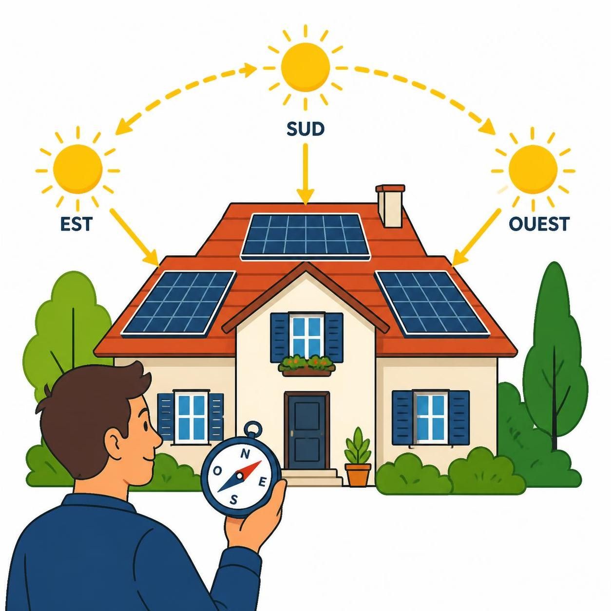 Comment orienter ses panneaux solaires pour maximiser leur rendement énergétique ? 2 découvrez comment orienter correctement vos panneaux solaires pour optimiser leur rendement énergétique et profiter au maximum de l'énergie solaire.