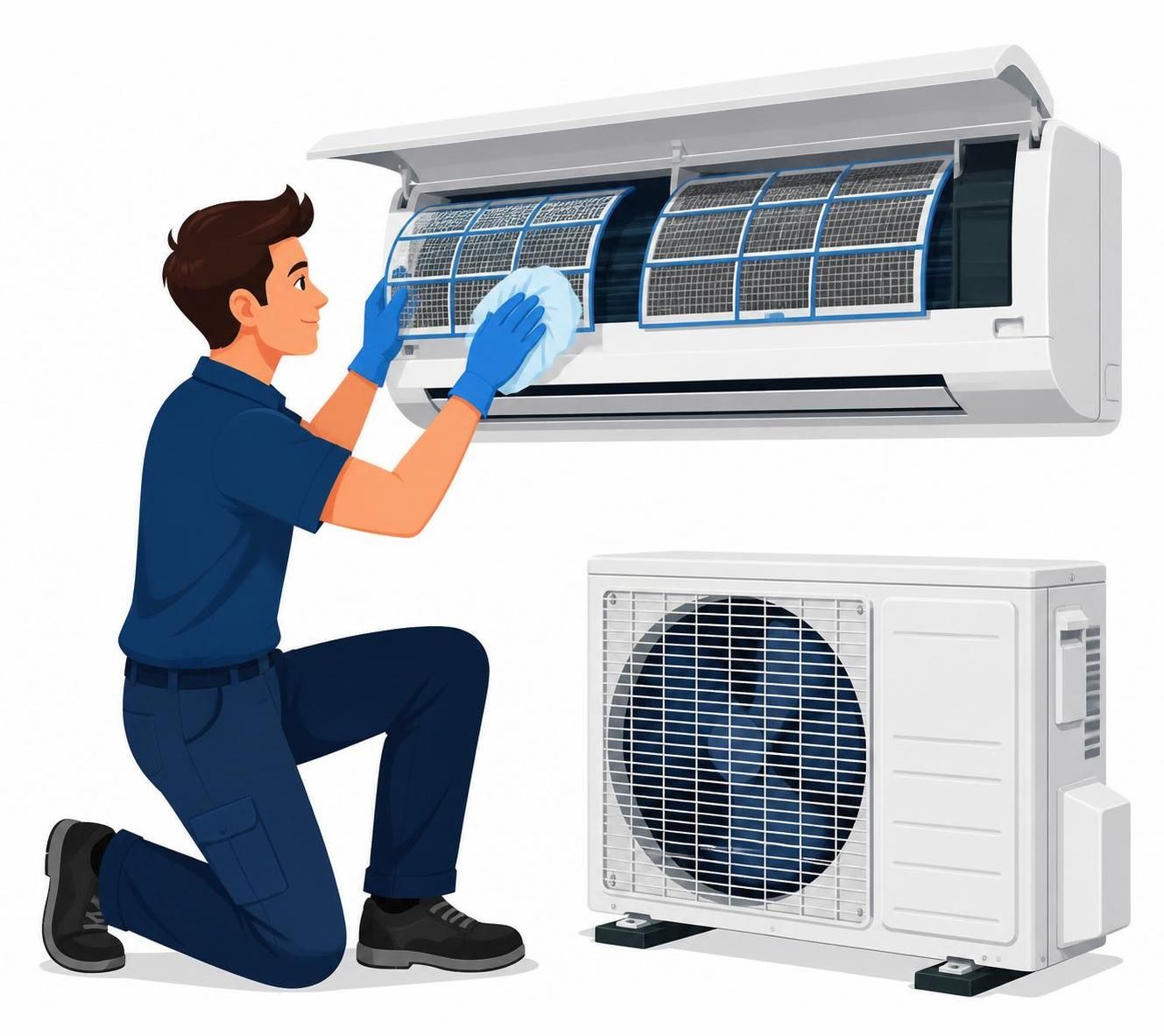 Préparer sa climatisation pour l'été : le guide complet du nettoyage 2 découvrez comment préparer efficacement votre climatisation pour l'été avec notre guide complet de nettoyage. assurez-vous un air frais et sain tout au long de la saison.
