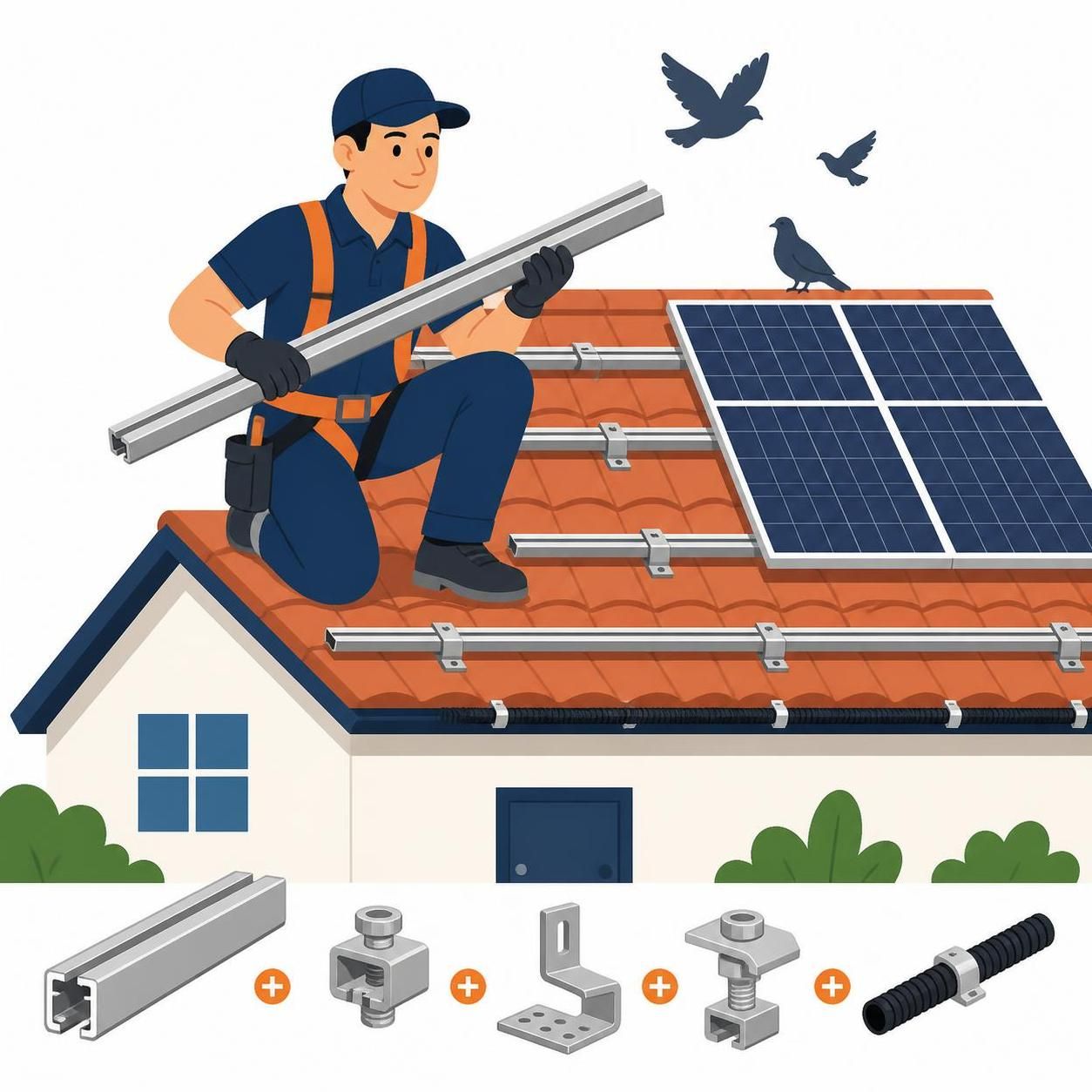 découvrez comment choisir le profilé de rails idéal pour optimiser l'installation de vos panneaux solaires, alliant durabilité et performance.