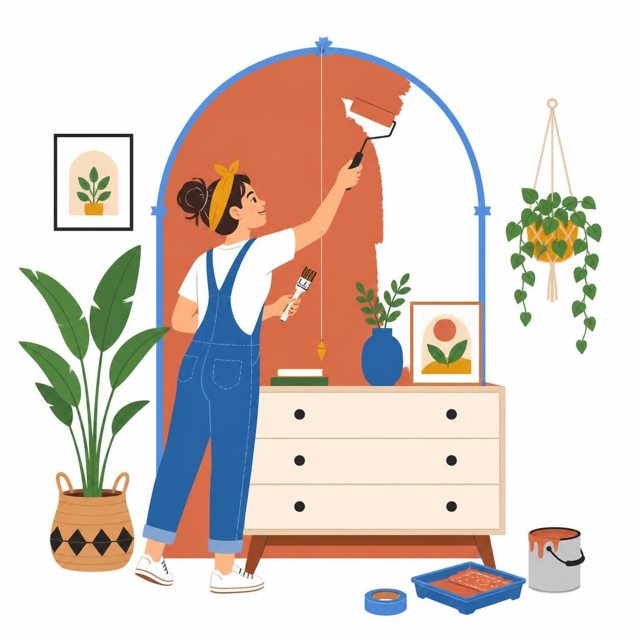 Déco murale simplifiée : créez un motif original sans besoin de pochoir 2 découvrez comment créer une déco murale originale facilement, sans utiliser de pochoir. astuces simples pour un motif unique et personnalisé en toute simplicité.