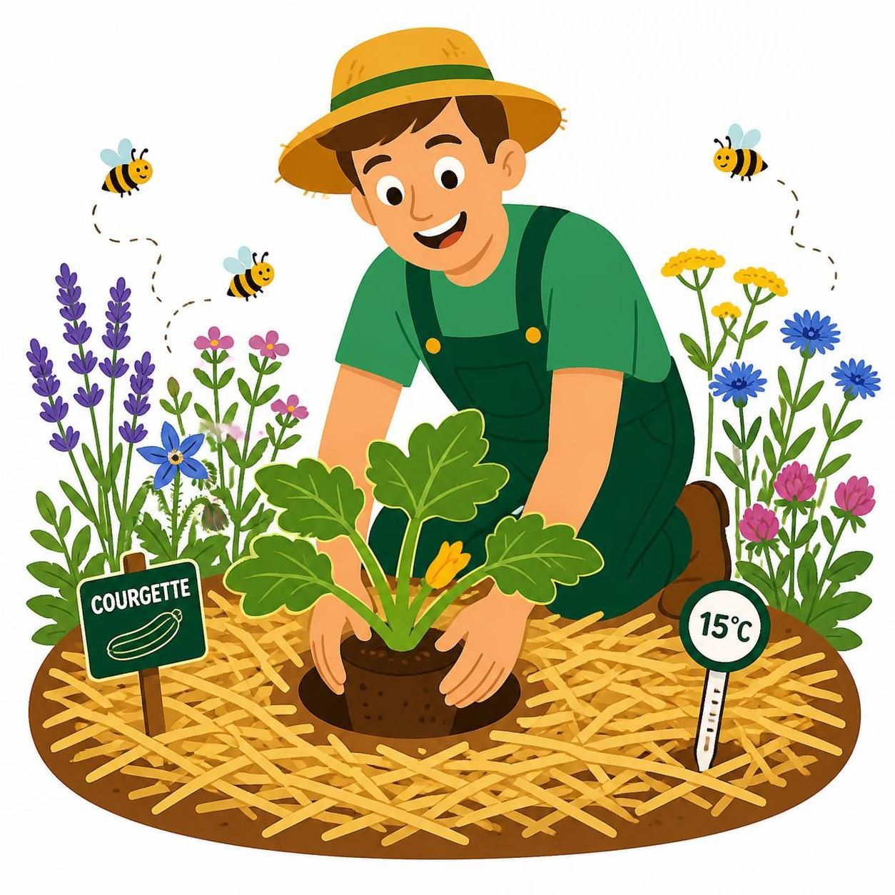 Guide du jardinier : le meilleur moment pour planter des courgettes et garantir une récolte généreuse 2 découvrez le meilleur moment pour planter des courgettes avec notre guide du jardinier et assurez-vous une récolte abondante et savoureuse.