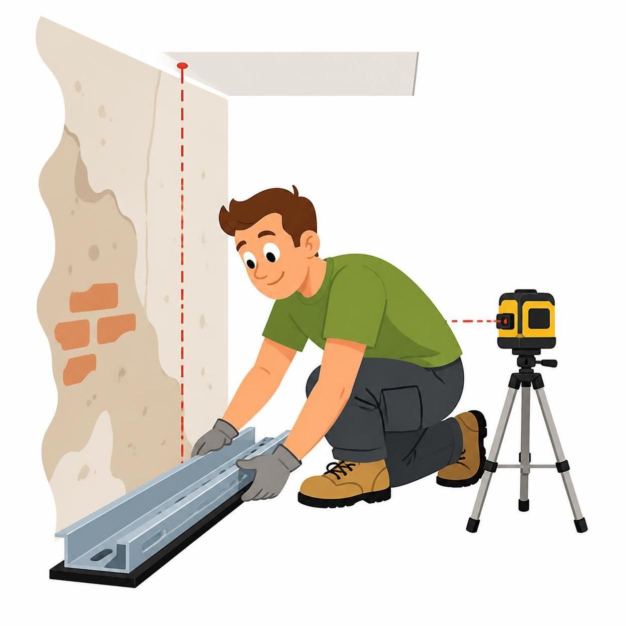 Guide pratique : Installer un rail placo sur mur et plafond pour un alignement parfait 2 découvrez notre guide pratique pour installer un rail placo sur mur et plafond, garantissant un alignement parfait et une finition professionnelle pour tous vos travaux de rénovation.