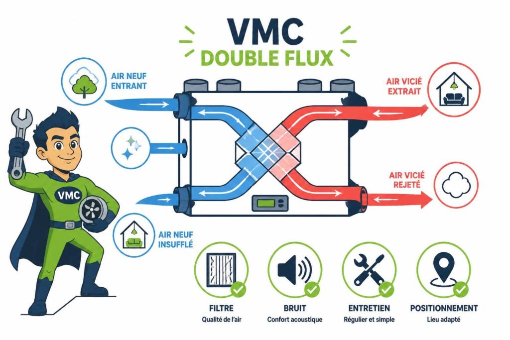 découvrez tout sur la vmc double flux : son principe, son mode de fonctionnement et les contraintes essentielles à connaître pour un air intérieur sain et efficace.