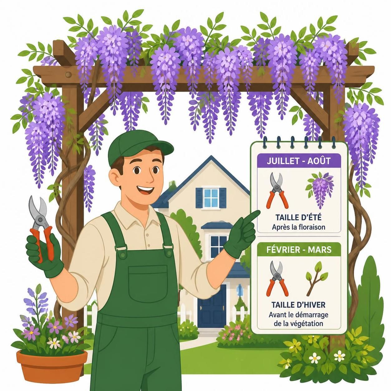 découvrez le calendrier parfait pour tailler votre glycine sans risquer d'altérer sa magnifique floraison. suivez nos conseils pour un entretien optimal et des fleurs abondantes.