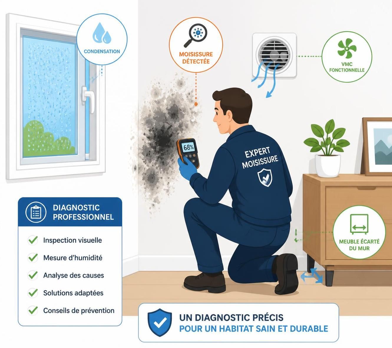 découvrez comment diagnostiquer la moisissure sur les murs en plâtre, comprendre ses causes, appliquer des méthodes efficaces de nettoyage et suivre des conseils pratiques pour prévenir son apparition.
