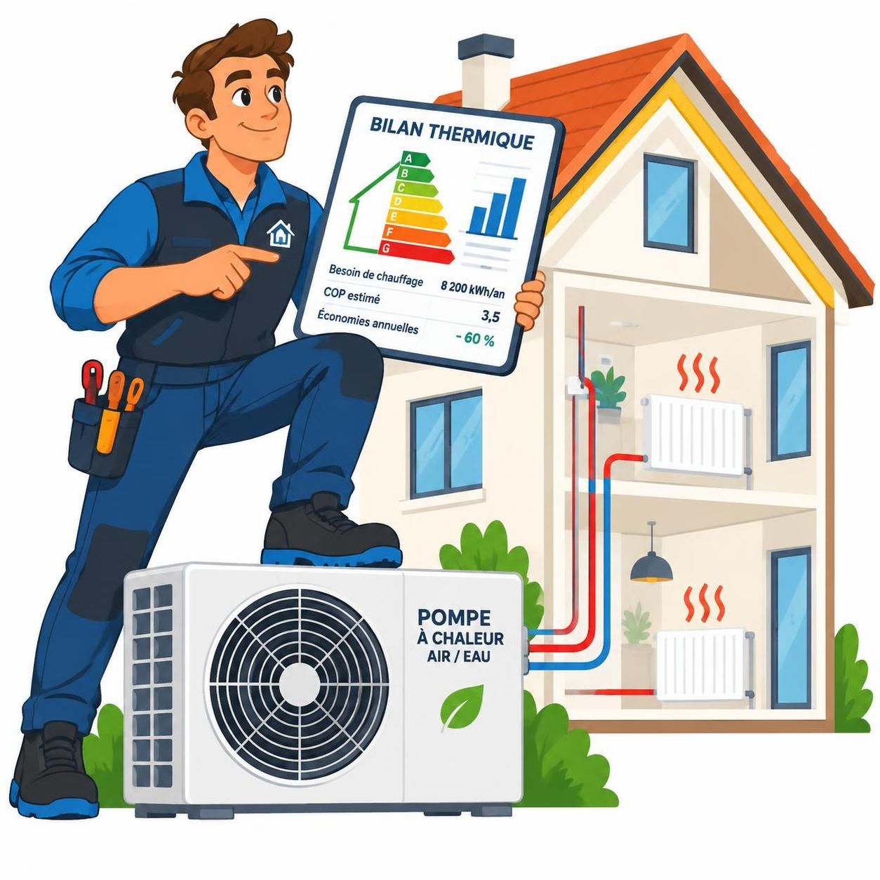 Pompe à chaleur air/eau : bien la dimensionner pour un confort thermique optimal et durable 2 découvrez comment dimensionner votre pompe à chaleur air/eau pour assurer un confort thermique optimal, réduire votre consommation et profiter d’une performance durable.