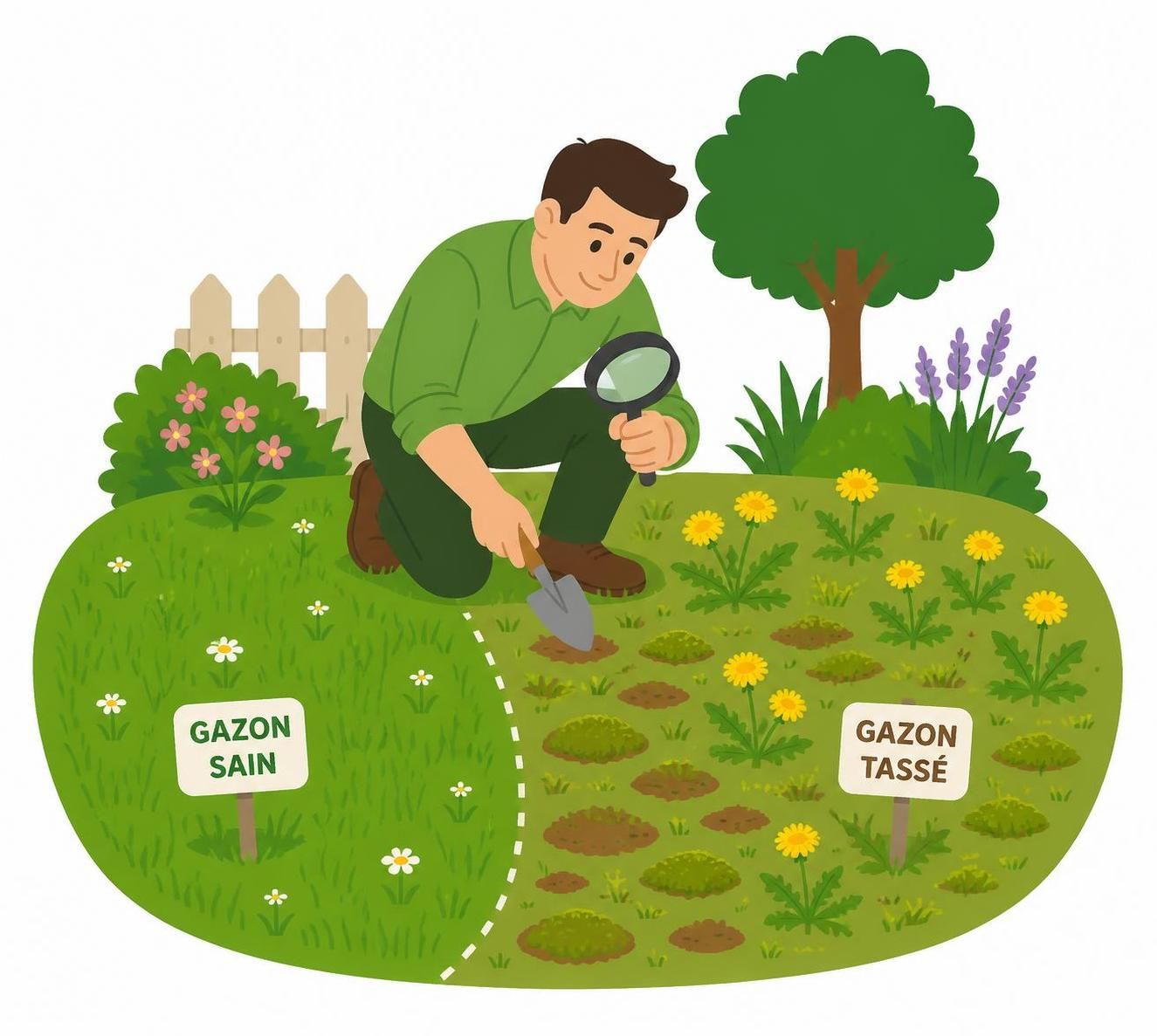 Réussir la rénovation de votre pelouse envahie de mauvaises herbes en 5 étapes clés 2 découvrez comment réussir la rénovation de votre pelouse envahie de mauvaises herbes grâce à nos 5 étapes clés simples et efficaces pour un jardin verdoyant et sain.